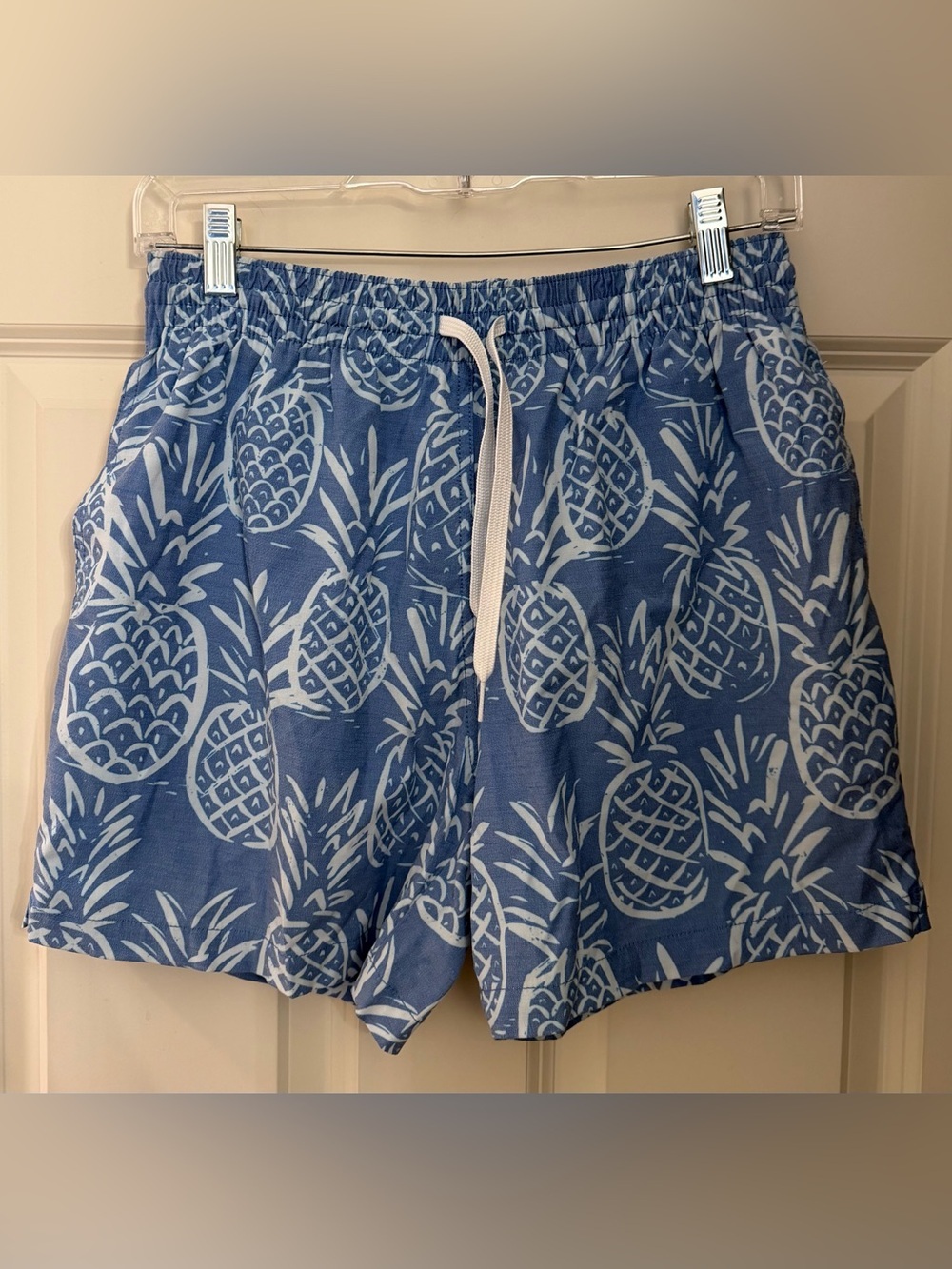 Chubbies Men's Classic 5.5" Swim Trunks in Blue Pineapple Print, Small - Picture 4 of 12